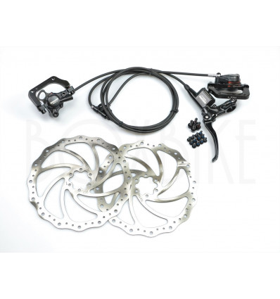 Tektro Auriga Twin HD-T525 203 mm - komplet sæt til ladcykel