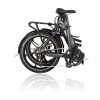 Hopfällbar elcykel 250W - Strömstad reflex - lågt insteg - Antracitgrå