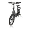 Folde elcykel 250W - Strømstad reflex - lav indstigning - Antracitgrå 10 075 DKK