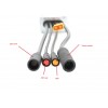 36-48V / 250W KT kontroller - 9-pins navmotor - julet plugg