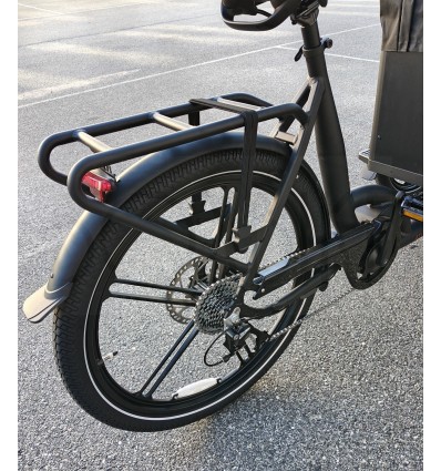 26" alu baghjul til ladcykel - 30mm sort fælg
