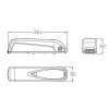 48V / 14Ah batteri til Wildenburg / Eventyr ladcykel - 4-pins - 672Wh Samsung 3 399 DKK