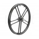 20" Alu forhjul til ladcykel - 34mm sort fælg